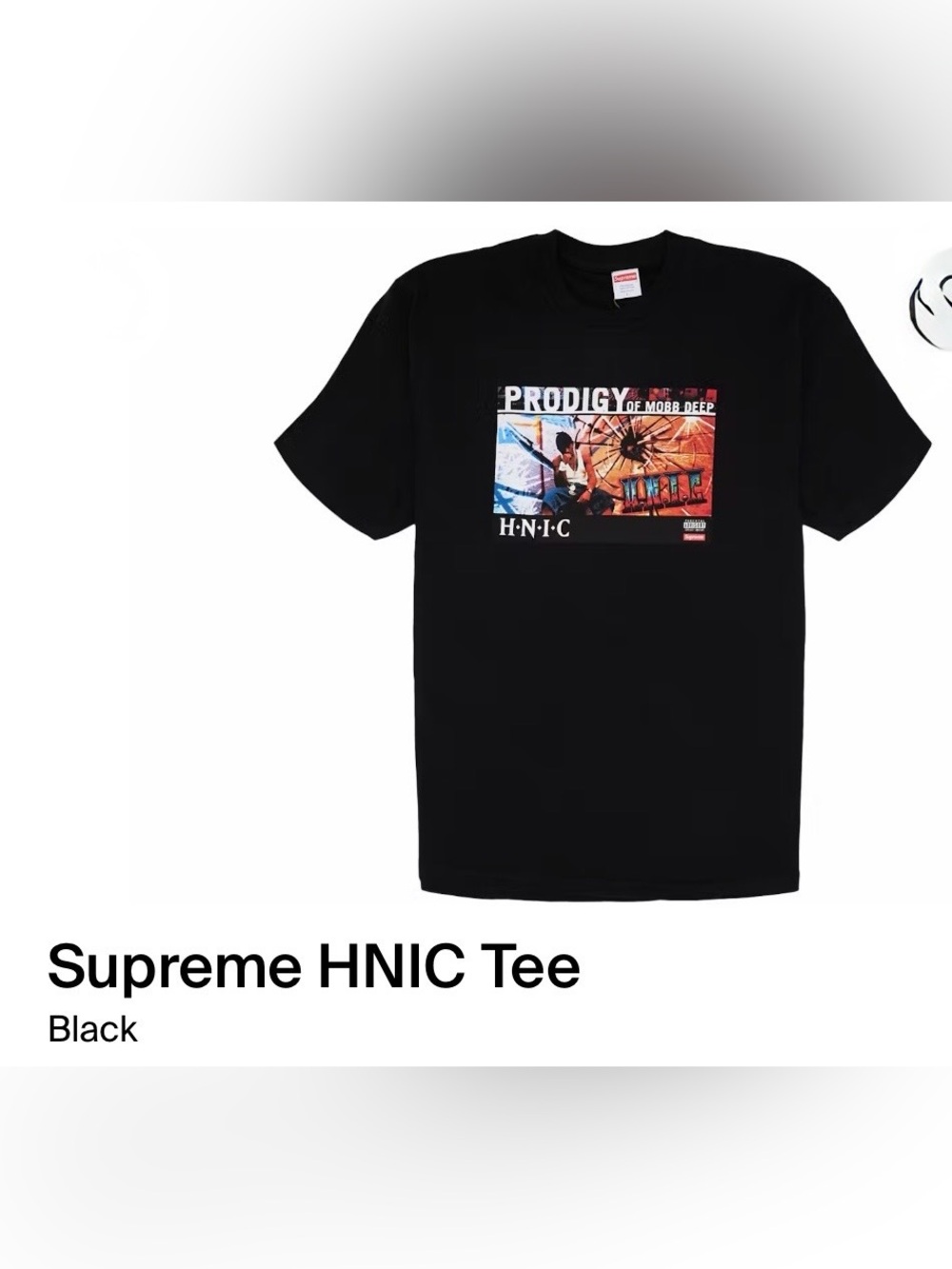 Supreme HNIC PRODIGY Black Tee
